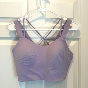 Lululemon Like a Cloud Longline Bra D/DD Cup in Lilac Ether size 10